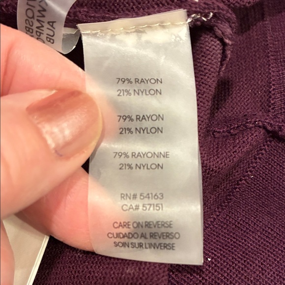 NWT 3X Calvin Klein Aubergine/Plum Turtleneck Sweater (ABBA) - Picture 13 of 16